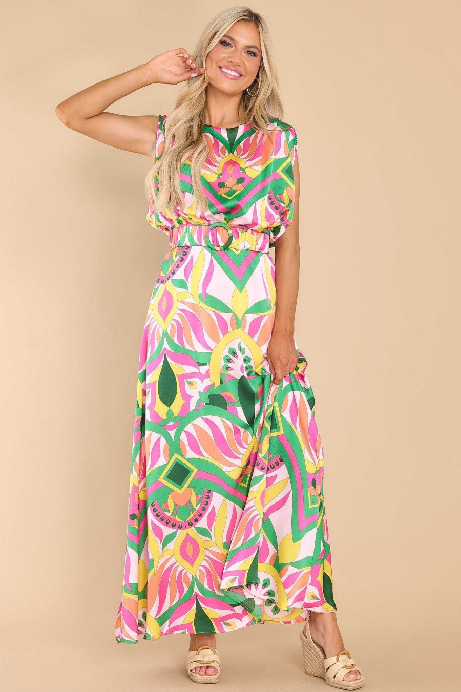 Clothing Red Dress Maxi Dresses | Beyond The Sky Maxi Dress Pink