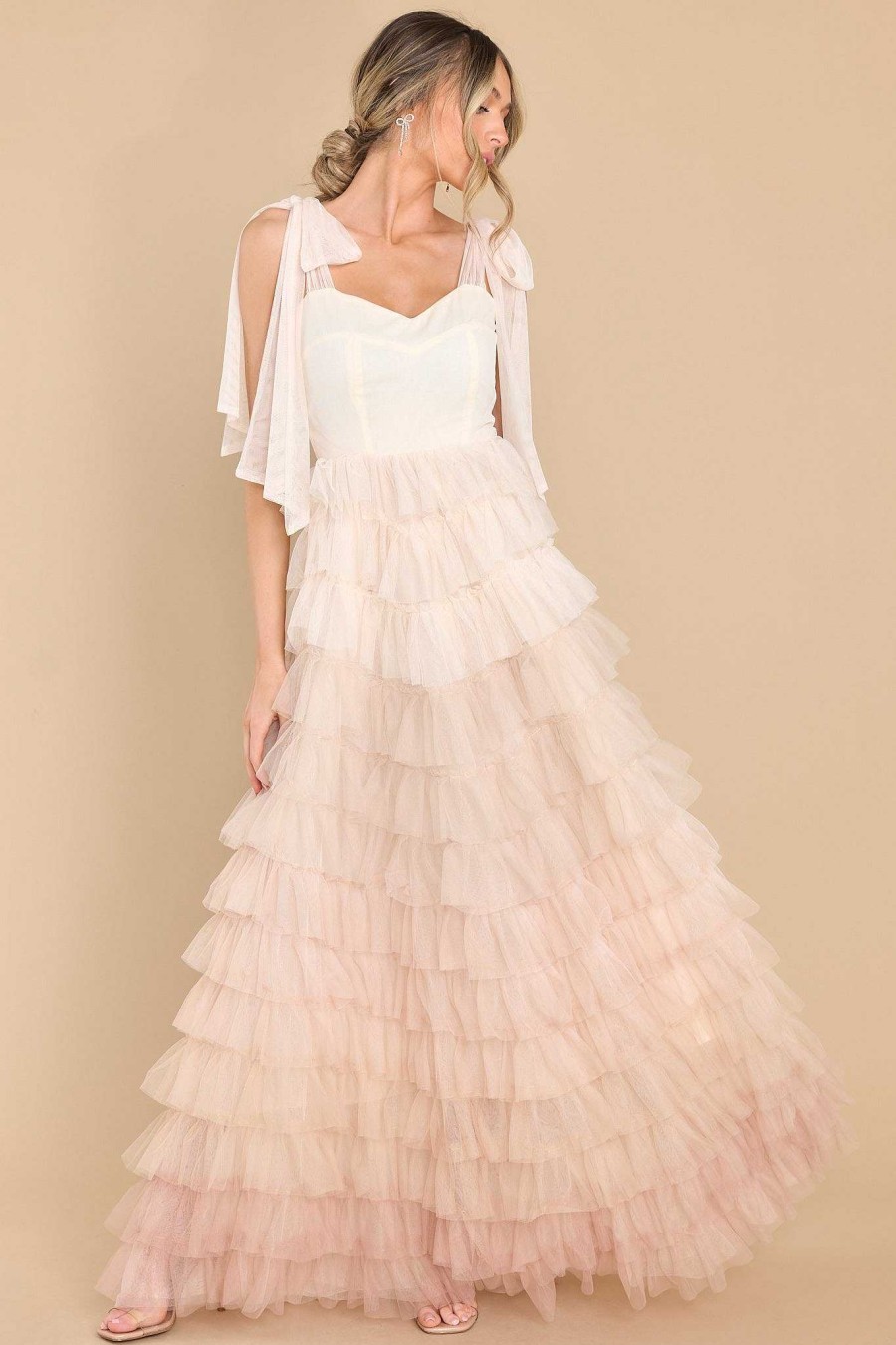Clothing Aura White Dresses | Feel My Love Maxi Dress Ivory