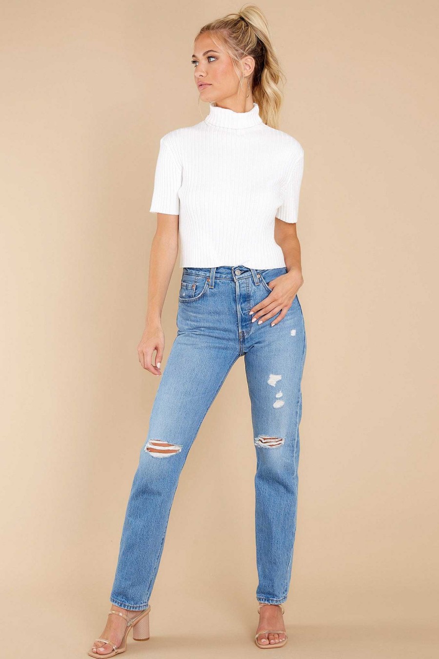 Clothing Red Dress Blouses & Shirts | Classic Statements Top White