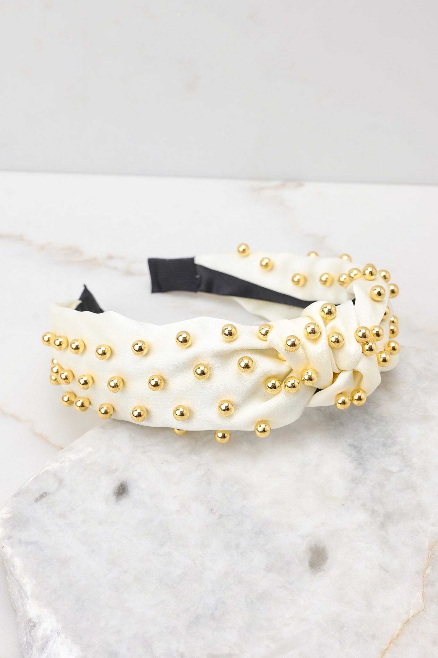 Accessories Red Dress Hair Accessories | Blissful Nights Headband Ivory
