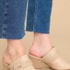 Shoes Red Dress Mules & Slides | Paving The Path High Heel Mule Beige