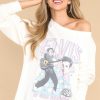 Clothing Recycled Karma Casual Tops | Sun Records X Elvis Presley Memphis Sweatshirt White