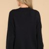Clothing Red Dress Casual Tops | Don'T Think About You Pullover Sweater Black