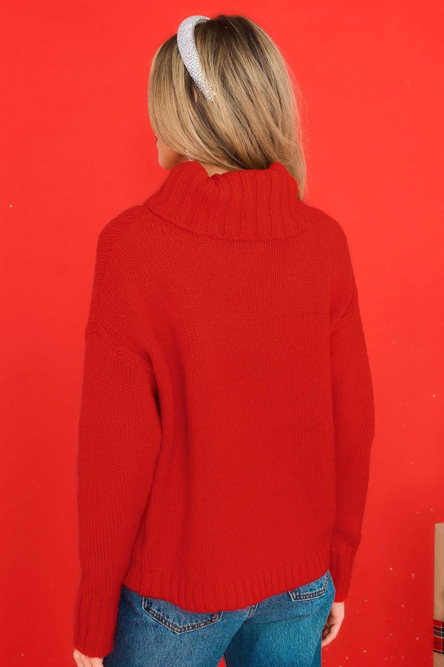 Clothing Fable Sweaters | Tuck It In Sweater Red