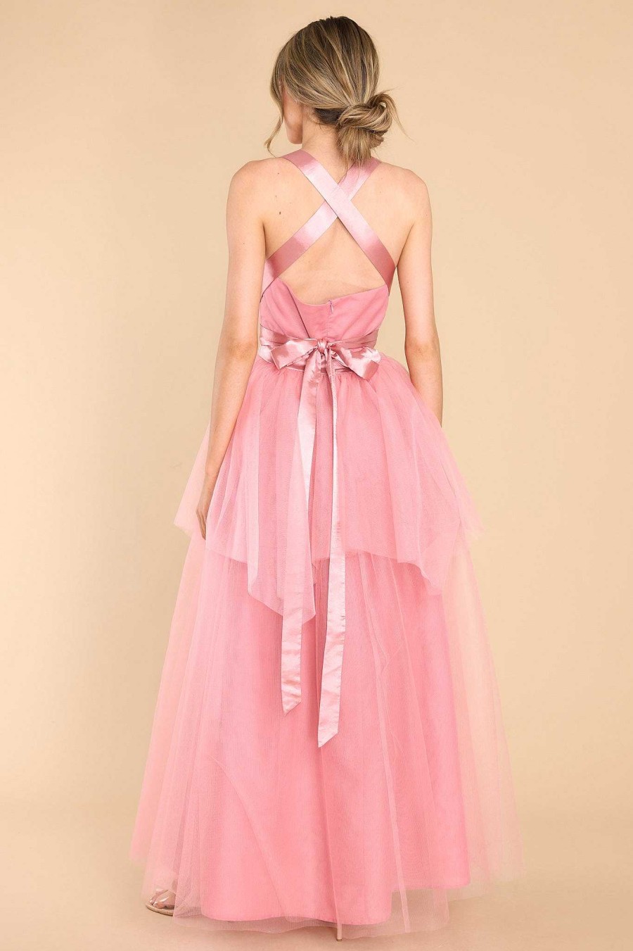 Clothing Aura Maxi Dresses | Graceful Movements Maxi Dress Rose