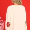 Clothing Red Dress Sweatshirts & Hoodies | Letters To Santa Sweatshirt Ivory