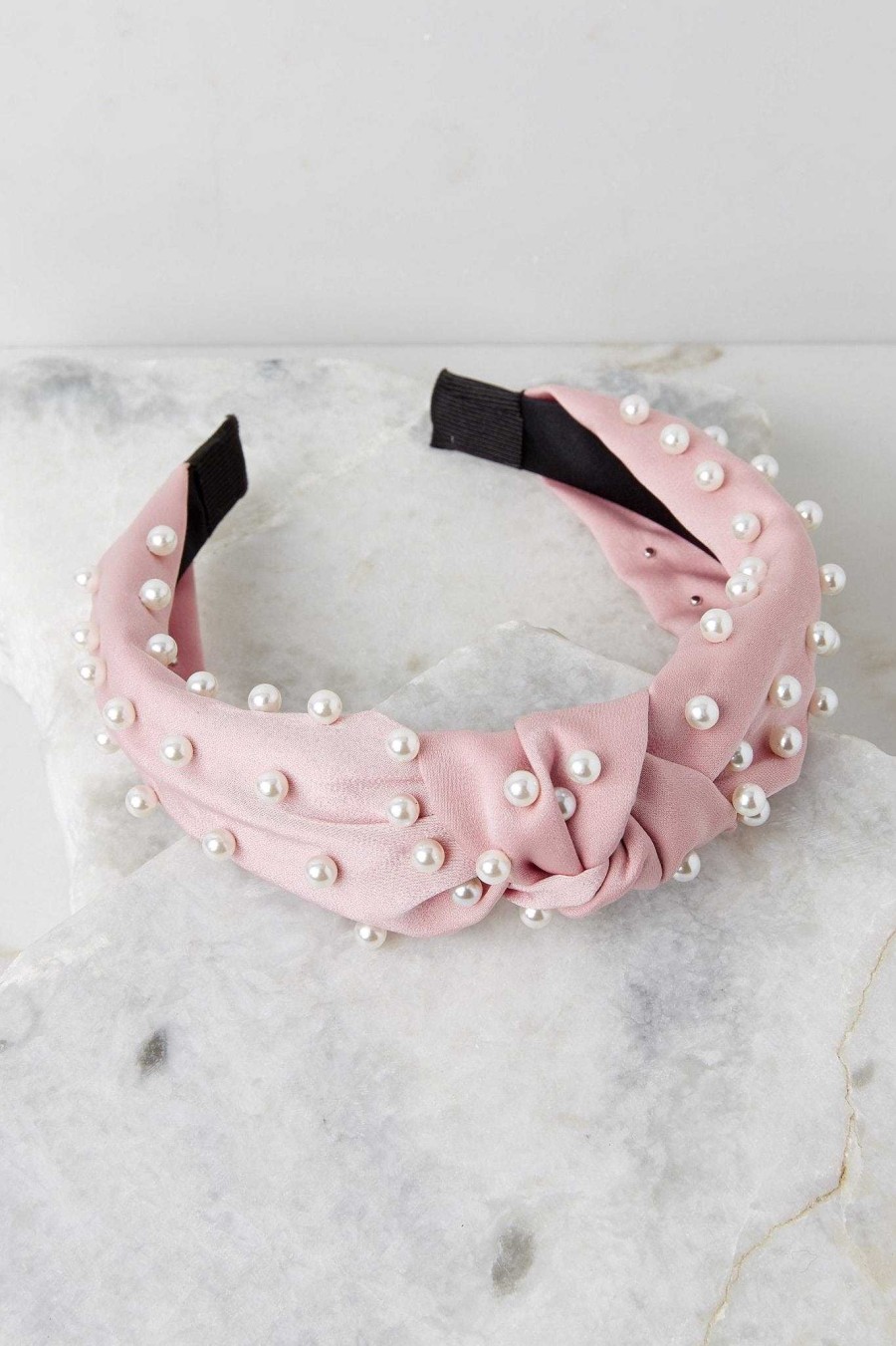 Accessories Red Dress Hair Accessories | In A Knot Headband Dusty Pink
