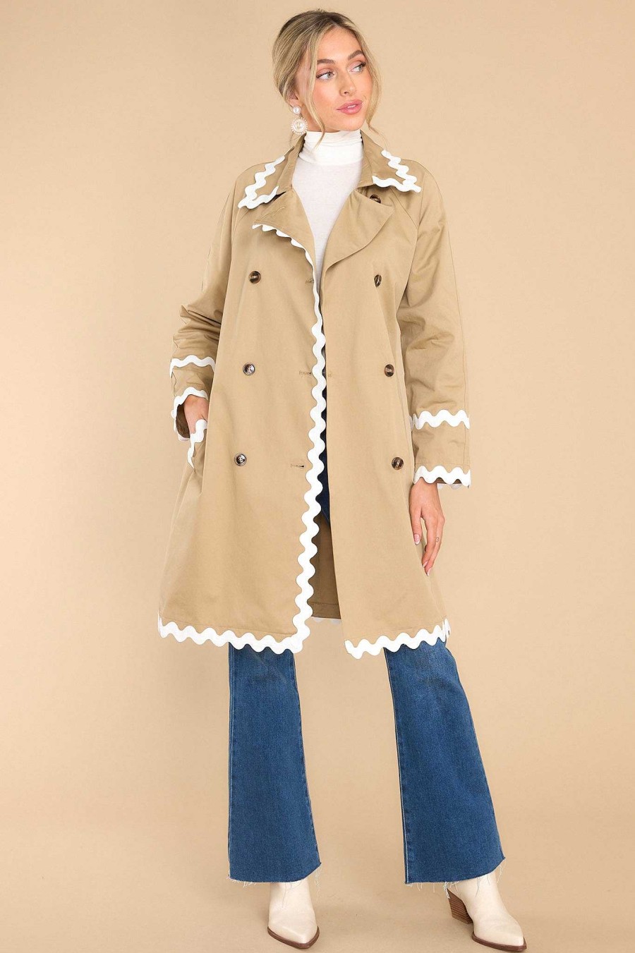 Clothing Aura Coats | Gingerbread Delight Coat Khaki