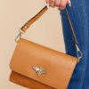 Accessories German Fuentes Crossbody Bags | Work Smarter Leather Bag Tan