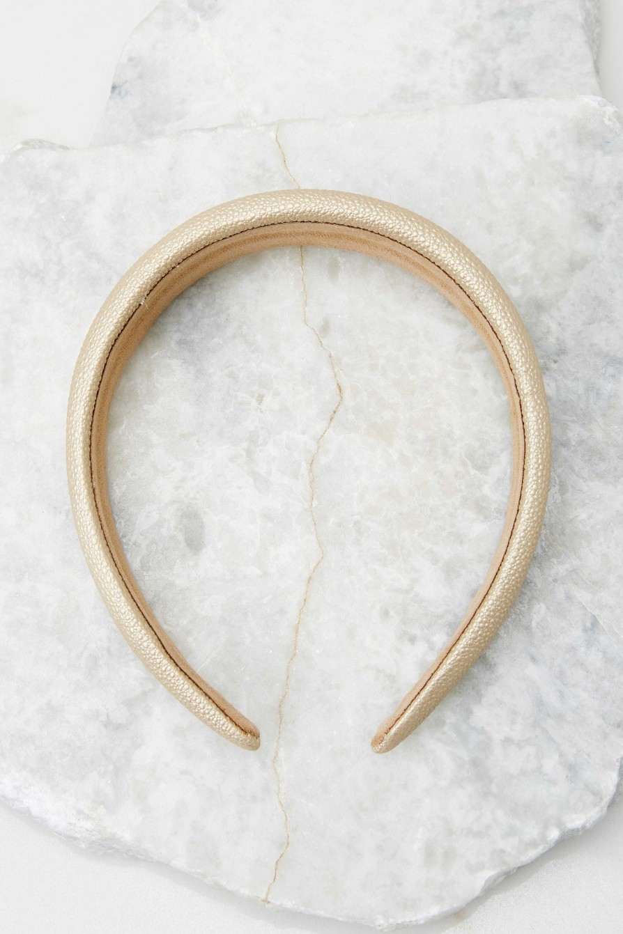 Accessories Red Dress Hair Accessories | Far From Over Beige Headband Brown