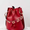 Accessories German Fuentes Clutches & Pouches | Drawn To You Leather Bag Red