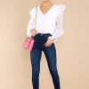 Clothing Red Dress Blouses & Shirts | She'S Irreplaceable Top White