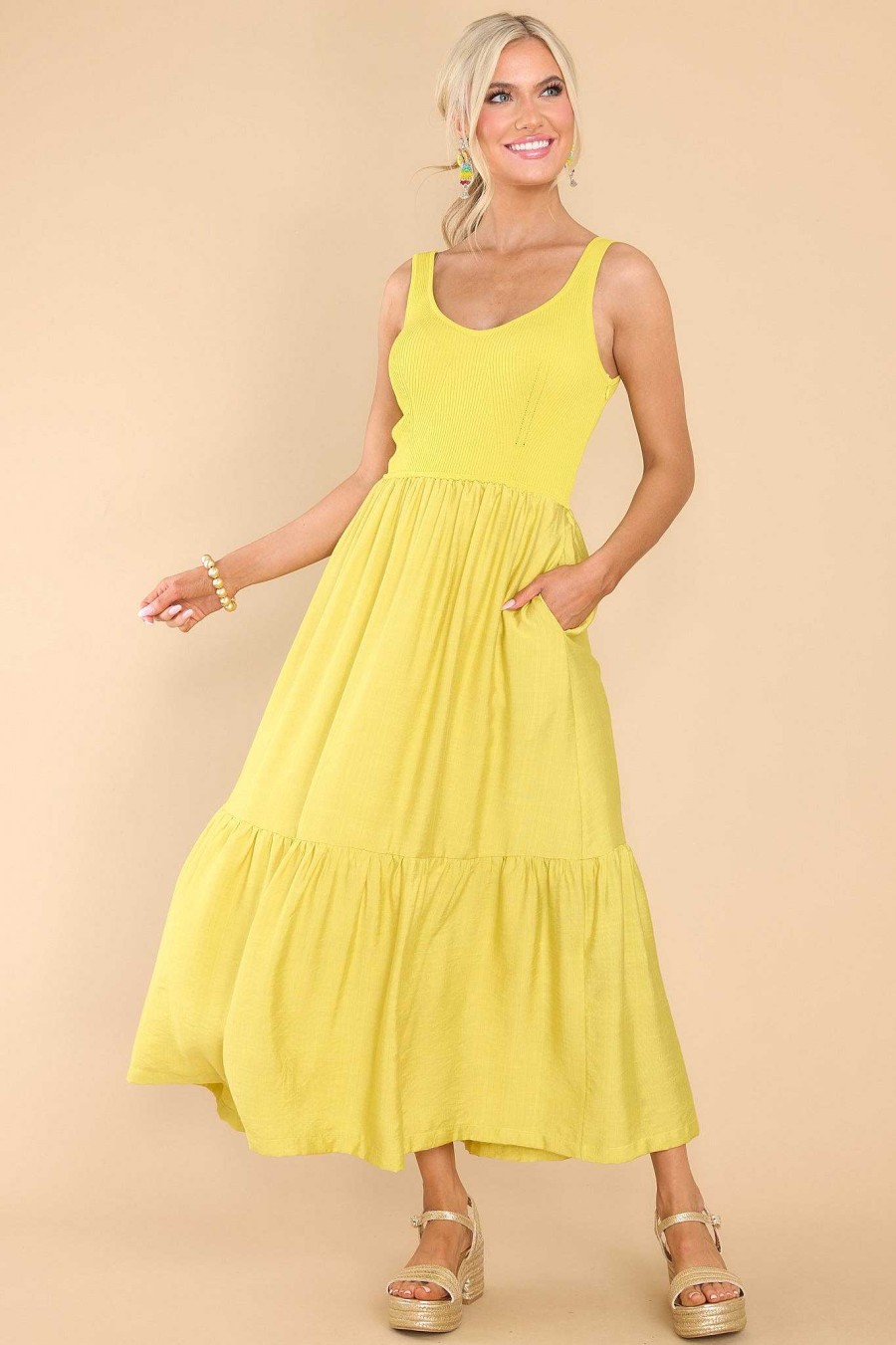 Clothing Red Dress Maxi Dresses | Want It All Maxi Dress Yellow