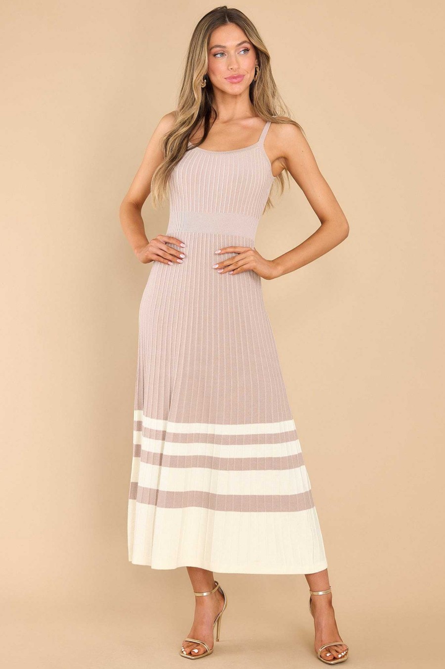 Clothing Red Dress Maxi Dresses | Floating On By Maxi Dress Taupe