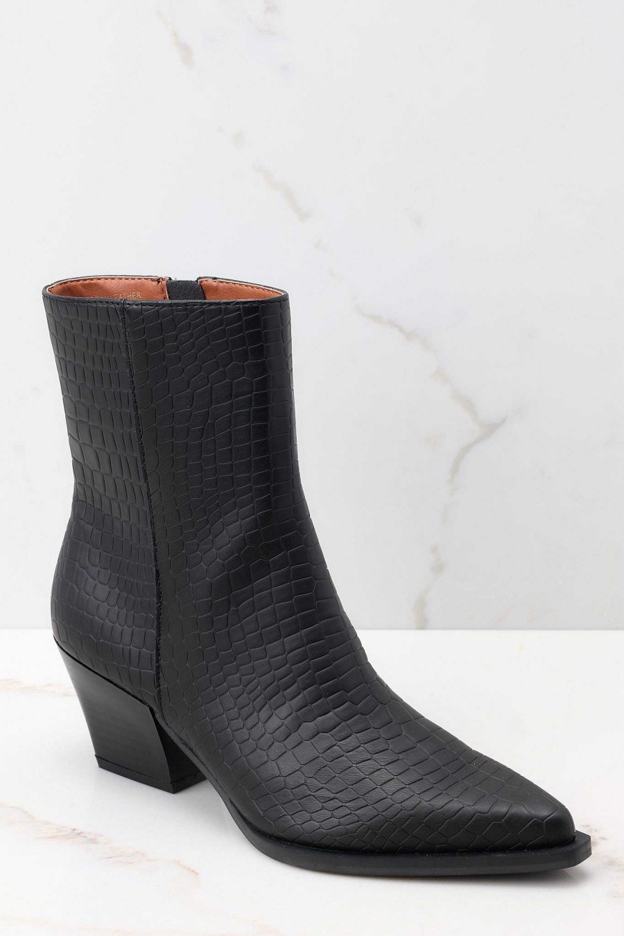 Shoes Red Dress Ankle Booties | Never Stop Fighting Boots Black