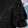Clothing Red Dress Blouses & Shirts | Shimmering Delight Sequin Top Black
