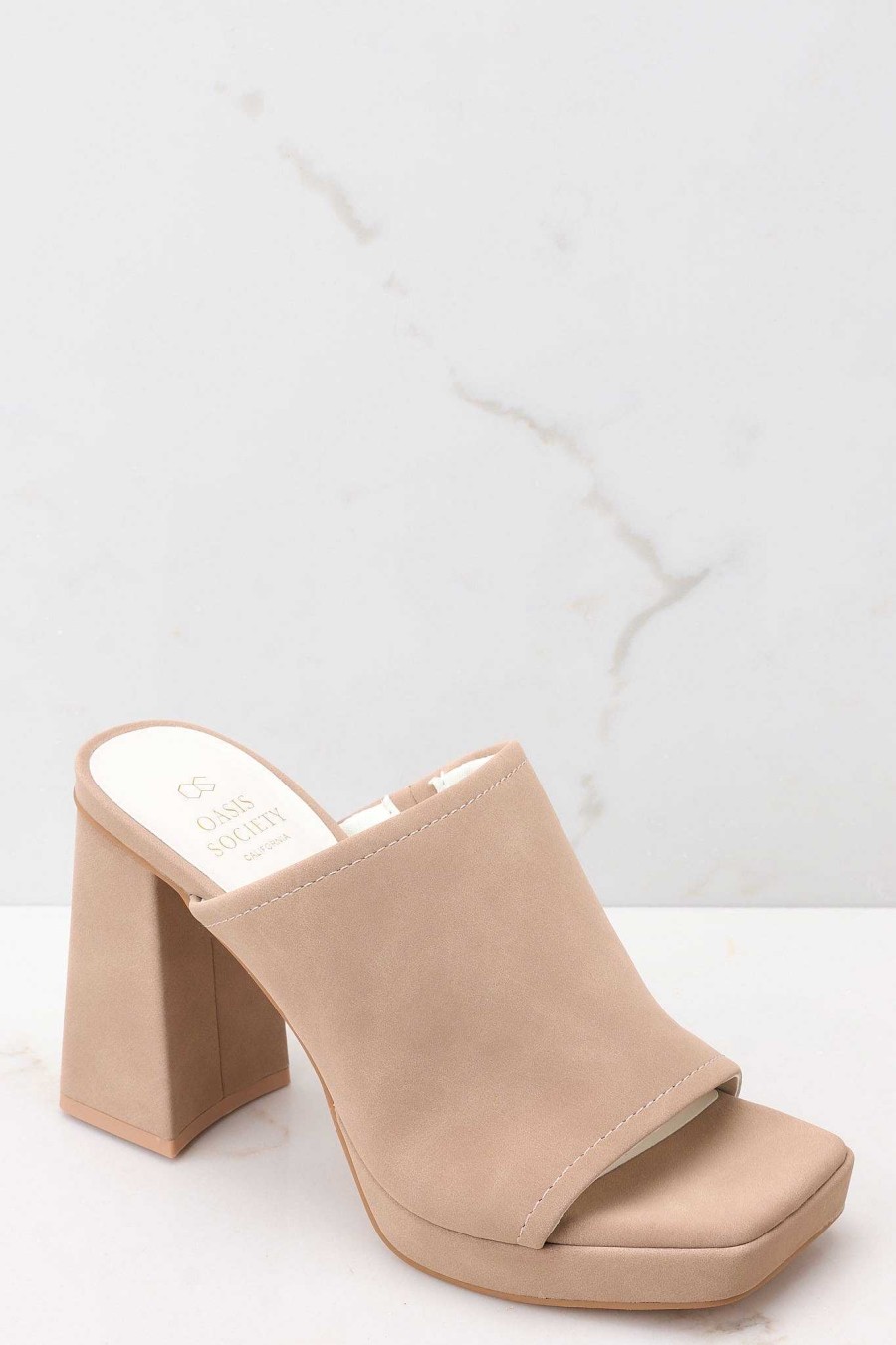 Shoes Red Dress High Heel Sandals | Don'T Think Twice Cedarwood High Heel Sandals Brown