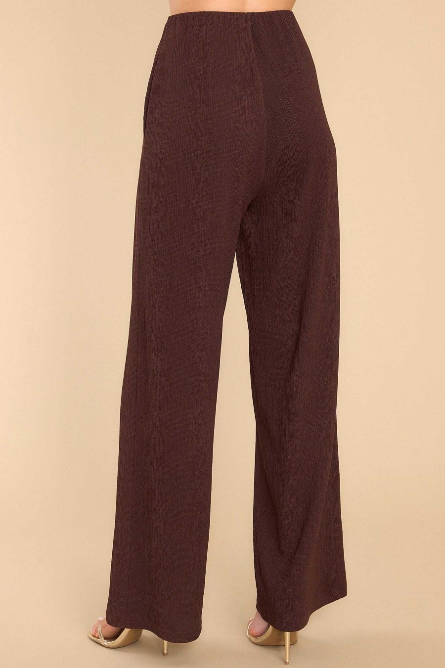Clothing MINKPINK Two Piece Sets | Unity Relaxed Pants Chocolate