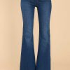 Clothing Just USA Distressed Denim | Jump Out Stretch Flare Jeans Dark Denim