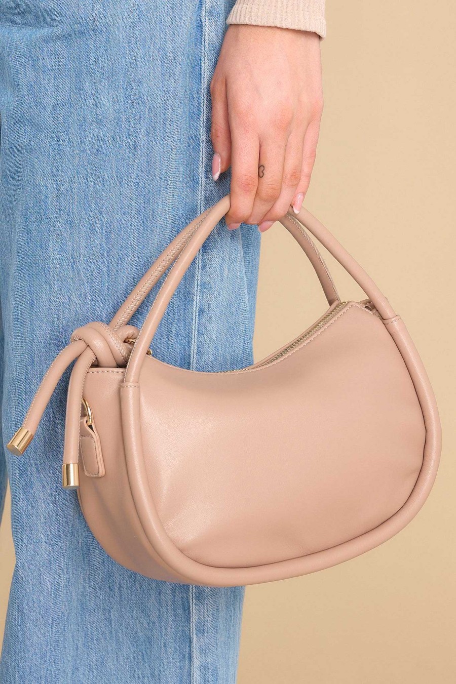 Accessories Red Dress Satchels & Shoulder Bags | Outstanding Poise Handbag Beige