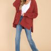 Clothing Red Dress Sweaters | Moving On Up Cardigan Rust