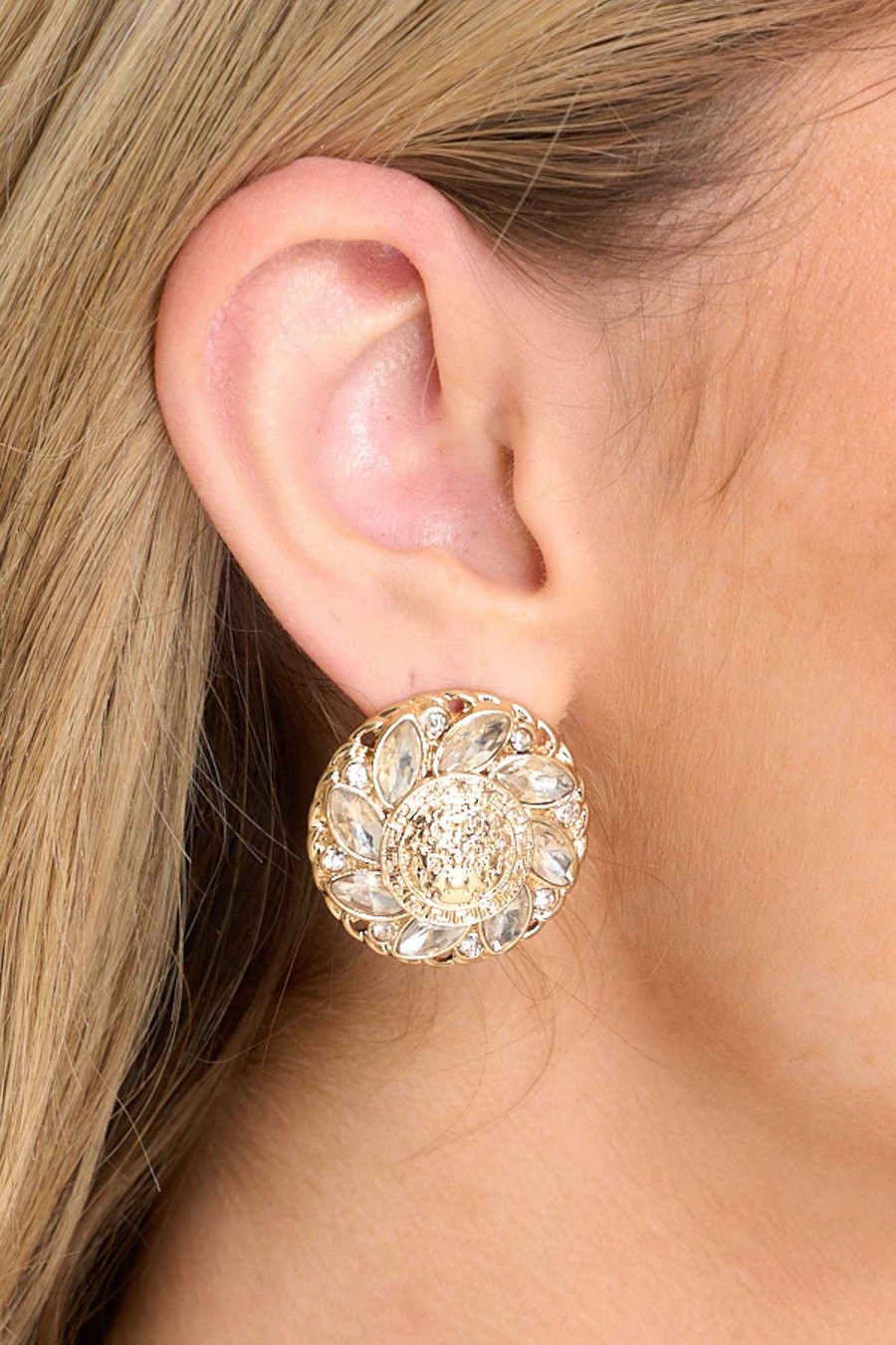 Jewelry Red Dress | She'S All In Earrings Gold