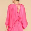 Clothing Red Dress Rompers | All Things Nice Hot Pink Romper Fuchsia