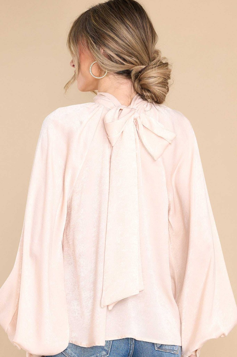 Clothing Aura Blouses & Shirts | World Class Top Pale Pink