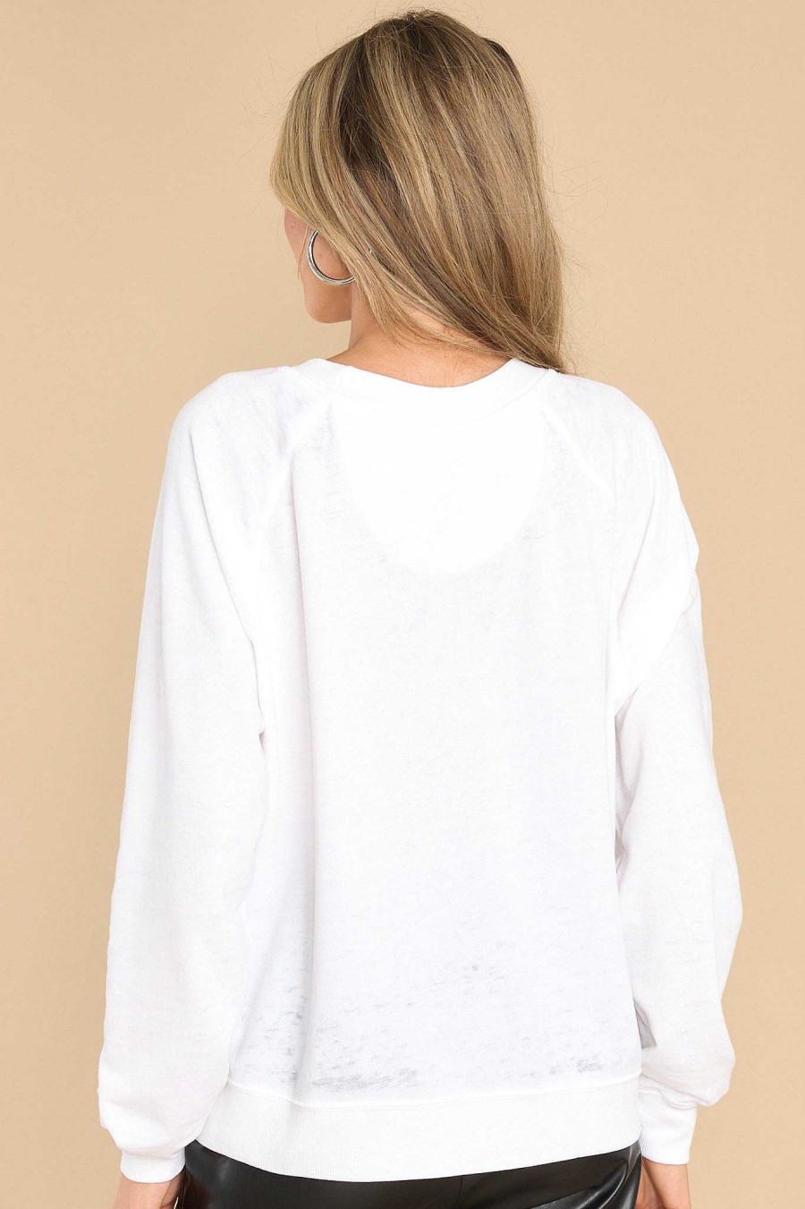 Clothing Recycled Karma Casual Tops | The Black Crowes Remedy Sweatshirt White