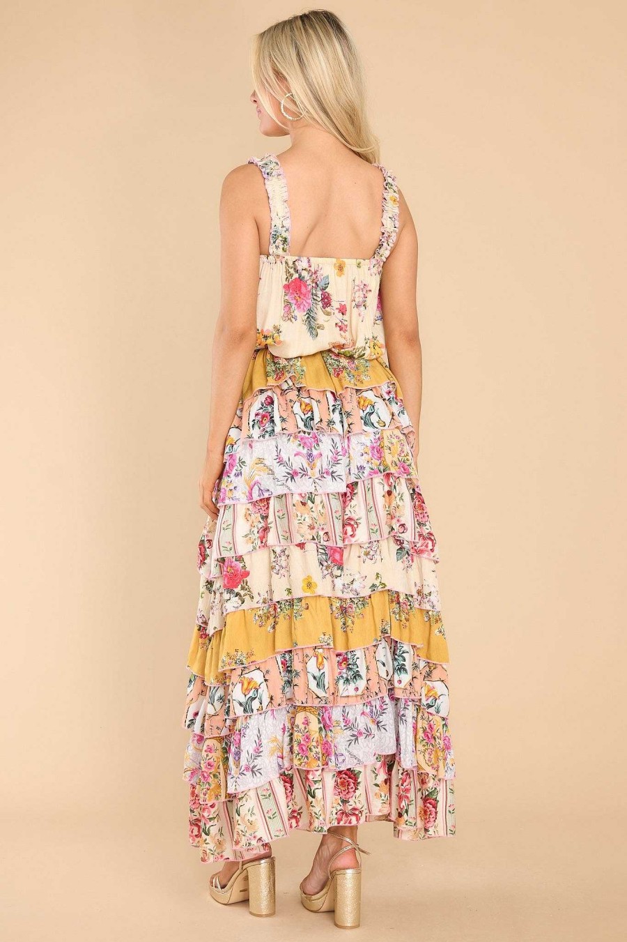 Clothing Barok Paris Maxi Dresses | Precious Affection Print Maxi Dress Multi