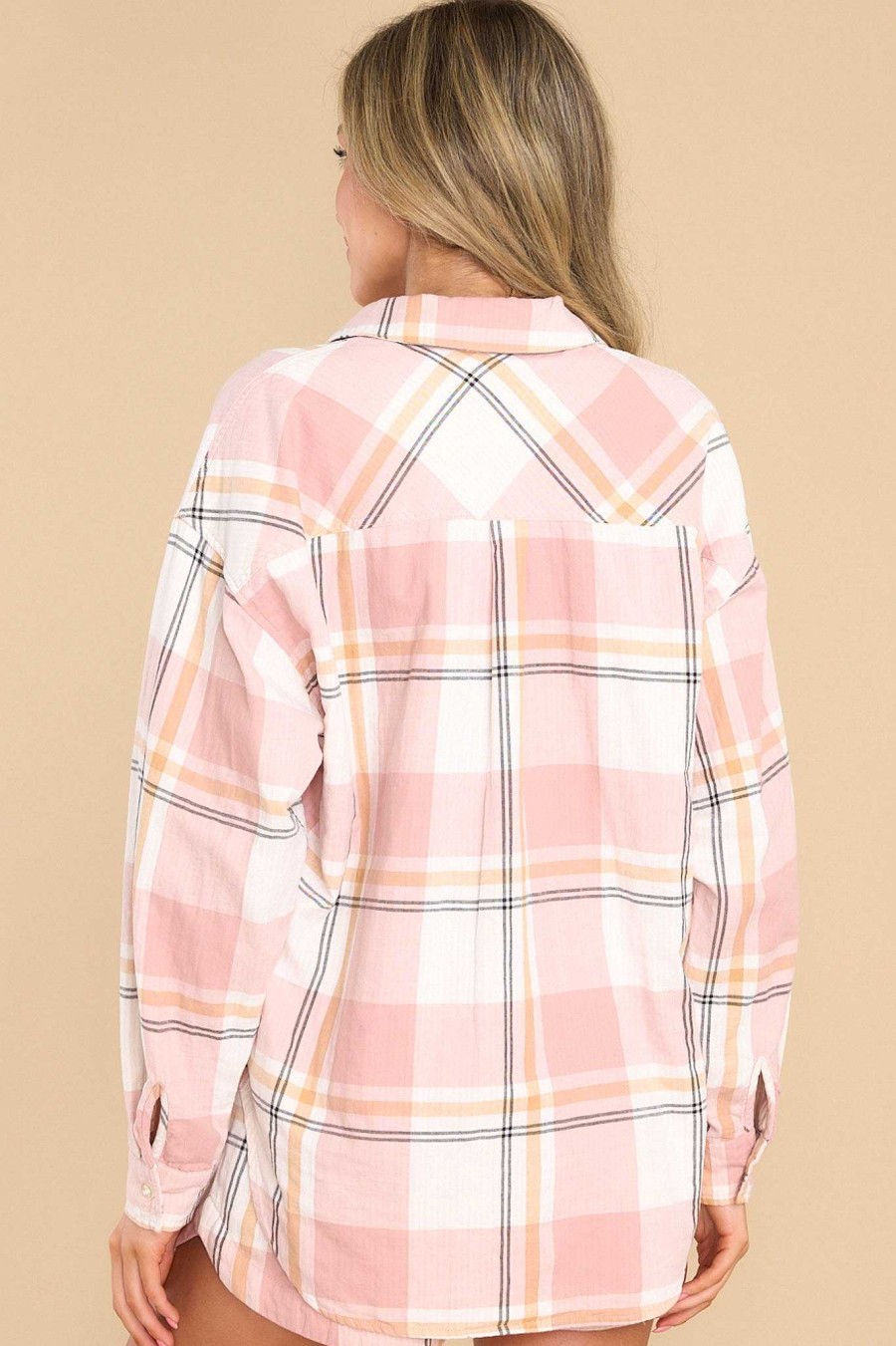 Clothing Z Supply Matching Sets | Out West Plaid Shirt Natural