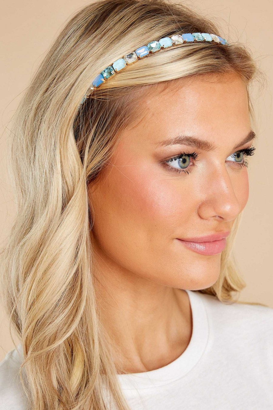 Accessories Red Dress Hair Accessories | Drop Of Sparkle Multi Headband Blue
