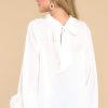 Clothing Aura Blouses & Shirts | It'S My Moment Cowl Neck Top White