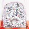 Clothing Red Dress Skirts | Spirits Bright Sequin Skort Silver
