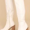 Shoes Red Dress High Heel Boots | Standing Tall Boots White