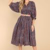 Clothing Victoria Dunn Midi Dresses | Clover Amber Maxi Dress Navy