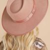 Accessories Red Dress Hats | Top It Off Hat Mauve Pink