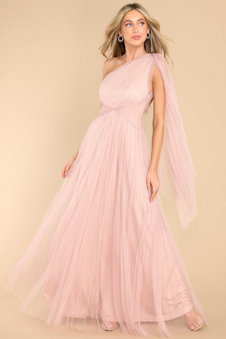 Clothing Red Dress Maxi Dresses | Divine Intuition Maxi Dress Blush