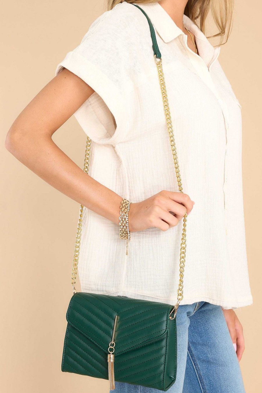 Accessories Red Dress Crossbody Bags | Popular Girl Kelly Bag Green
