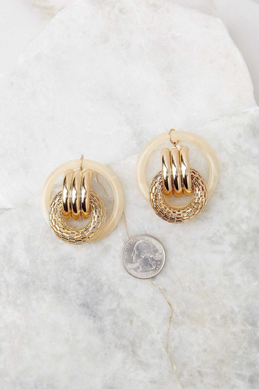 Jewelry Red Dress | Jumping Through Hoops Earrings Gold