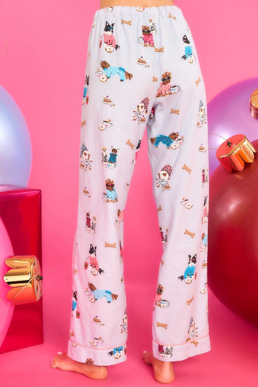 Clothing PJ Salvage Pajama Sets | Flannels Sky Pj Pants Blue