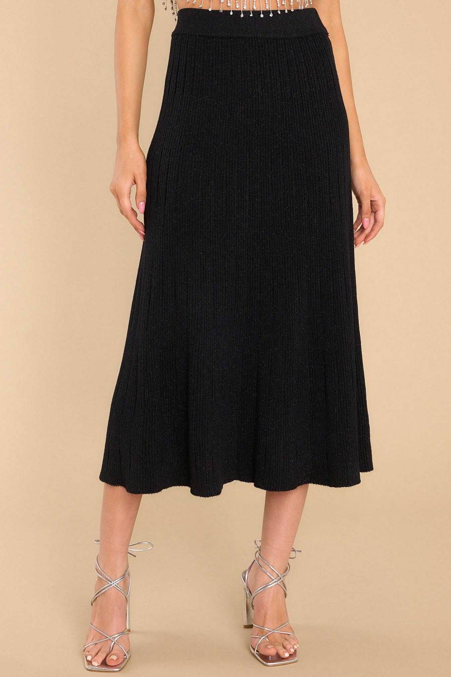 Clothing Red Dress Two Piece Sets | Playing For Keeps Maxi Skirt Black