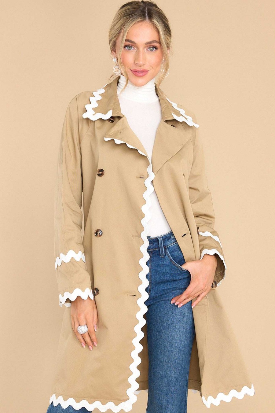 Clothing Aura Coats | Gingerbread Delight Coat Khaki