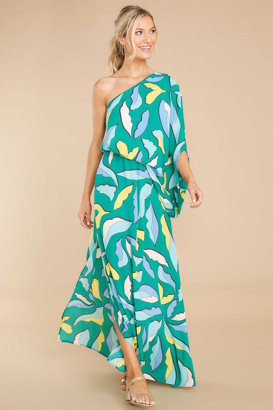 Clothing Red Dress Maxi Dresses | Beautifully Bold Green Multi Print Maxi Dress Beautifullybold Green