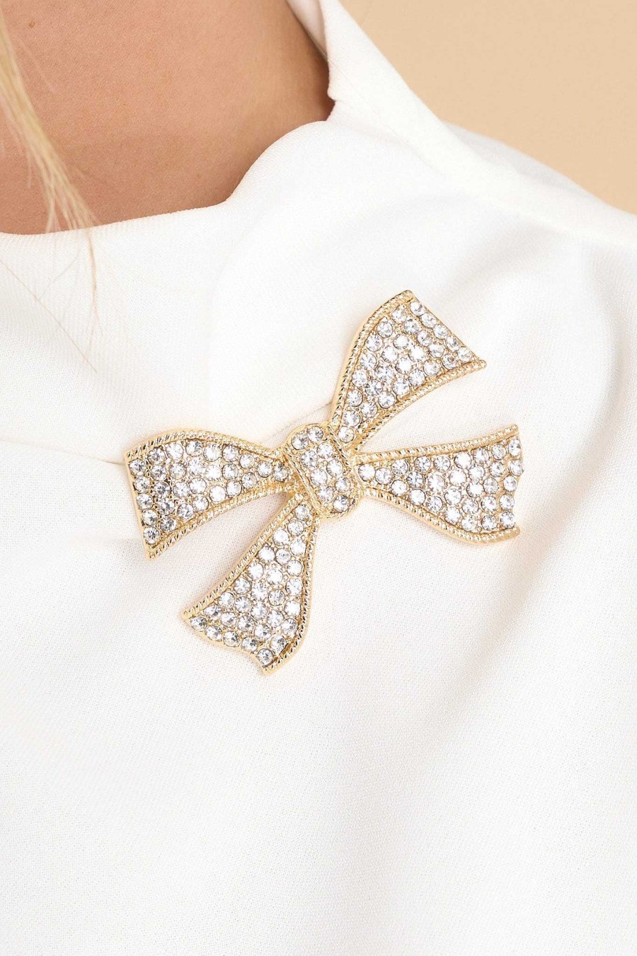 Jewelry Red Dress | Picture Me Perfect Brooch Gold
