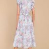 Clothing Red Dress Midi Dresses | Humble Yourself Multi Floral Midi Dress Blue