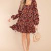 Clothing MINKPINK Mini Dresses | Sorrento Tie Back Floral Mini Dress Floral Print