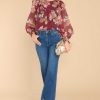 Clothing Crosby by Mollie Burch Blouses & Shirts | Flint Gallery Floral Top Wine
