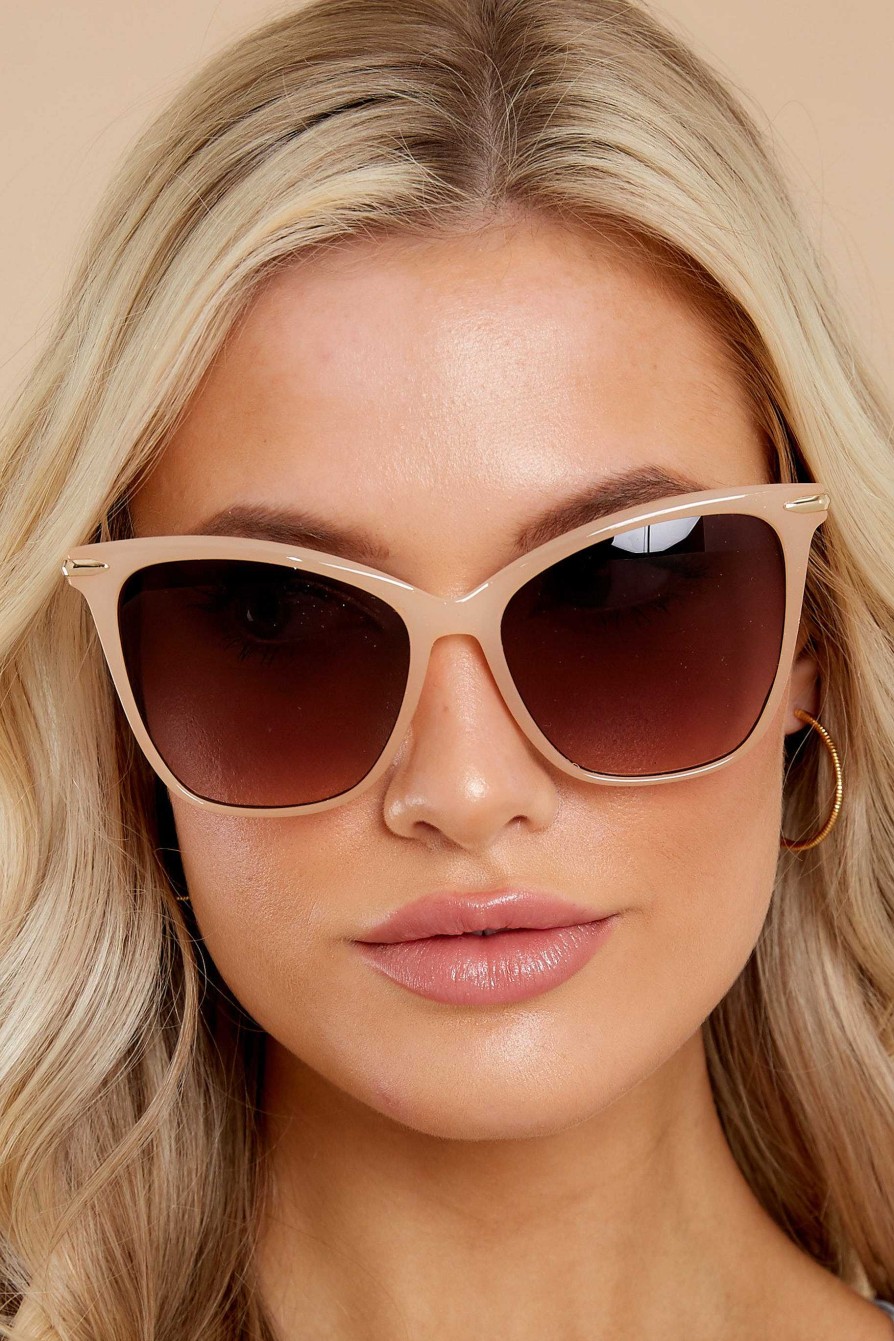 Accessories Red Dress Sunglasses | Glamorous Glance Beige Brown Fade Sunglasses Brownfade Beige