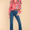 Clothing Alden Adair Blouses & Shirts | Oliver Star Gazing Top Tomato Red